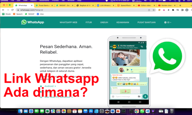 Link Whatsapp Ada di Mana ?